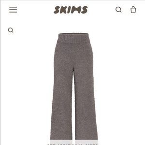 SKIMS 100% AUTHENTIC COZY KNIT PANT IN SMOKE SIZE L/XL